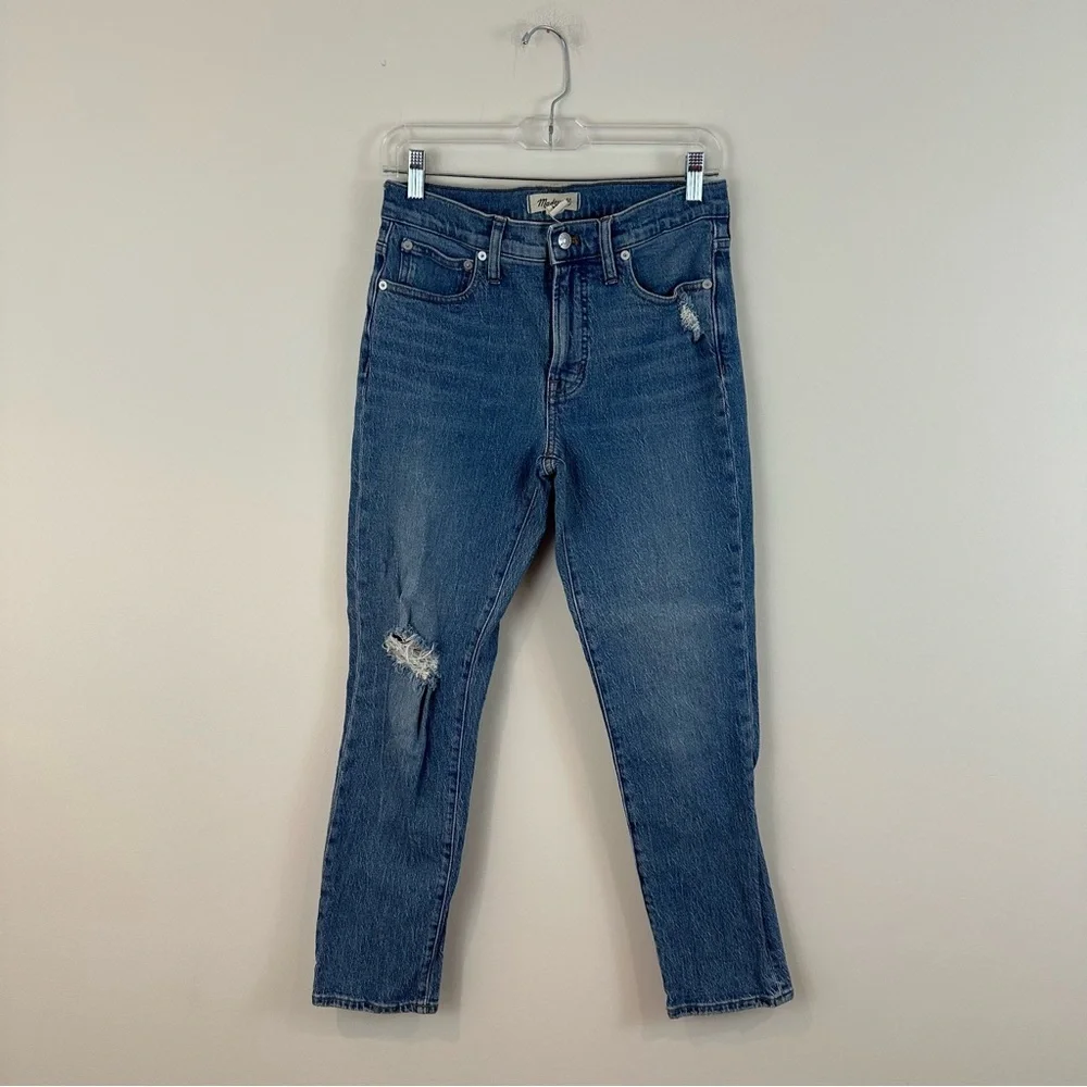 Madewell Distressed Mid Rise Perfect Vintage Jean Medium Wash Size 26 Women's